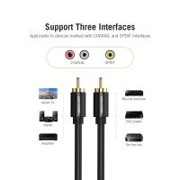 ราคา Vention (VAB-R09) RCA Audio Cable RCA to RCA Male to Male Stereo Video Cable Metal Type Coaxial Cable( 1m 1.5m 2m ) (3453786568)