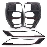 ราคา ชุดครอบไฟหน้า + ไฟท้าย ดำด้าน ตัดแดง 4ชิ้น สำหรับ มิตซูบิชิ ไทรทัน กระบะ Mitsubishi L200 Triton MR 4x4 ปี 2019 2020 (6623226047)