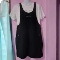 ราคา เอี๊ยมกระโปรงสีดำสนิท สายหนังปรับระดับ (21320946640)