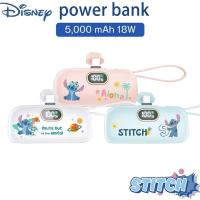 ราคา 【COD】Disney Stitch 5,000 mAh หัวกลาง Type C สาย Type C รับประกัน 1 ปี DS05 (42553414119)