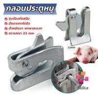 ราคา Taika กลอนล็อคกรง หมู สุนัข หมู กลอนคอกหมู ประตู แบบหางปลา Pig Automatic Door Latch Lock (25957733090)