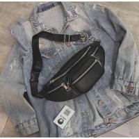 ราคา กระเป๋าคาดอกสีดำเท่ๆ (1686450318)