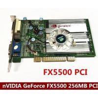 ราคา Ew nVidia Geforce fx5500 256MB 128bit DDR VGA/DVI PCI กราฟิกการ์ด fx5500 (29606886589)