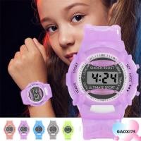ราคา Gaoxi75 เด็กนาฬิกาดิจิตอลของขวัญสายรัดซิลิโคนปฏิบัตินาฬิกาข้อมือ Candy (29418996636)