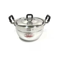 ราคา หม้อข้าว หม้ออลูมิเนียม หม้อ 2หู ตราจระเข้ เบอร์เล็ก ขนาด ( 16, 18, 20, 22, 24, 26 ซม.) (3910318516)