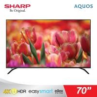 ราคา SHARP สมาร์ททีวี 4K รุ่น 4T-C70AH1X EASY SMART ขนาด70 นิ้ว ประกันศูนย์ 1 ปี (3534108805)