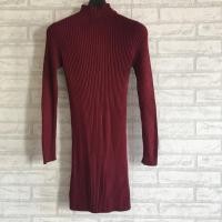 ราคา C71.dress ไหมพรม หนา ผ้าดี ป้ายForver21 sz.s สีแดงเลือดหมู อก 32-40 ยาว 33 สภาพใหม่ (24402630586)