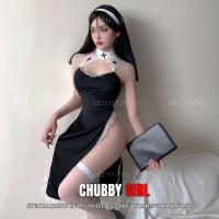 ราคา Plus size เสื้อผ้าสาวอวบ❤นอนไม่ได้นอน ชุดนอนเซ็กซี่สาวอวบ ไซส์ใหญ่ ชุดคอสเพลย์ Cosplay sexy แม่ชี ชุดกี่เพ้าเซักซี่ คล้องคอ แยก ชุดยั่วผัว ,คนอ้วนใส่ได้ (25106390754)