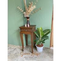ราคา Sirinun : โต๊ะไม้สัก วางของ วางแจกัน ขานก (25386781256)