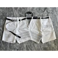 ราคา Hold’em H8 White Casino monogram leather strap White denim jeans (19928801720)