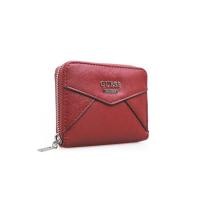ราคา GUESS กระเป๋าสตางค์ใบสั้น สีไวน์งานShopแท้%NEW (23444397669)