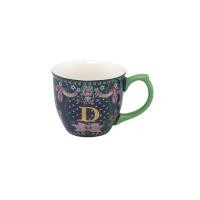 ราคา Cath Kidston Emily Fine China Alphabet Mug D Lillies Posey Pale Blue (22709961447)