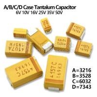 ราคา 10Pcs A B C D กรณี Tantalum Capacitor 6V 10V 16V 25V 35V 50V 0.1Uf 1Uf 2.2Uf 4.7Uf 10Uf 22Uf 33Uf 47Uf 100Uf 220Uf 330Uf (24474775203)