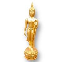 ราคา Lk-145พระพุทธรูปปางลีลาประทานพร ศิลปะสุโขทัยโบราณ เนื้อเรซิ่น สีชุบทอง กว้าง 4 นิ้ว สูง 10 นิ้ว บูชาเสริมศิริมงคล (22646050553)