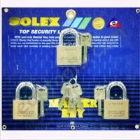 ราคา กุญแจทองเหลือง SOLEX มาสเตอร์คีย์ 3ตัว/ชุด 45มม. (ชุด) (1399745227)