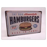 ราคา แผ่นป้ายสังกะสี Hamburgers (1676674637)