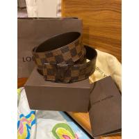 ราคา เข็มขัดผู้ชาย LV แท้ Louis vuitton Belt Damier size 95 (24768026589)