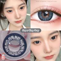 ราคา บิ๊กอาย คอนแทคเลนส์ รุ่น Super King gray/ brown ฝาแดง ยี่ห้อ Pitchy lens (27324822679)