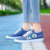 ราคา ✅️รองเท้าผ้าใบแฟชั่น ✅️สกรีนลายโดเรม่อน ✅️Size 36-40 (28918350314)