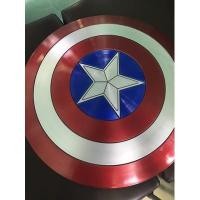 ราคา [ส่งฟรี] โมเดล Avengers โล่กัปตันอเมริกา Captain America Shield 1:1 วัสดุ ABS น้ำหนัก 1.1 กิโล ด้านหลังมีสายจับ (9148313497)