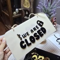 ราคา 13×25 cm. พร้อมเชือกแขวน ป้ายเปิดปิดร้าน ป้ายแขวนหน้าร้าน ป้ายเปิดปิดแบบแขวนประตู ป้ายopen (43054042865)