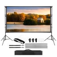 ราคา Projector Screen 84/100/120/150/180 นิ้ว - จอโปรเจคเตอร์ จอรับภาพ 4K แบบตั้งพื้น แขวนผนัง พกพาสะดวก เคลื่อนย้ายง่าย (27735689781)