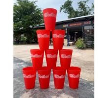 ราคา แก้วน้ำลีโอ แก้วเบียร์ Leo สีแดง พร้อมส่ง (18861383218)