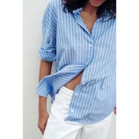 ราคา ZARA เสื้อเชิ๊ตชนช็อป ผ้าคอตต้อนผสมผ้าออกซ์ฟอร์ด (26117699160)