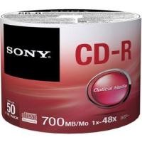 ราคา [ลดล้างสต็อค]Sony แผ่น CD-R แพ็คเปลือย 50 แผ่น รุ่น 50CDQ-PACK (4242708188)