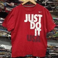 ราคา เสื้อยืดมือสอง ต่างประเทศ แบรนด์ กีฬา Nike Just Do It USA Olympic 2012 Size L.อก22/ยาว28.5 (26754609939)
