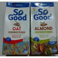 ราคา So good นมโอ๊ต นมอัลมอนด์ สูตรไม่เติมน้ำตาล Oat Milk Unsweetened Almond Milk Unsweetened ขนาด 1 ลิตร (20680696544)