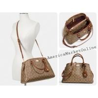 ราคา กระเป๋า COACH/ SMALL MARGOT CARRYALL IN SIGNATURE (COACH F34608) (23746514254)