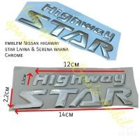 ราคา NISSAN HIGHWAY STAR HWS LIVINA HWS SERENA HWS SERENA HWS ELGRAND CHROME WRITING EMBLEM (25782764743)