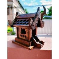 ราคา ศาลเล็กหลังคา1 ชั้น ศาลไม้ บ้านทรงไทย ศาลตายาย เรือนไทย ศาลพระภูมิไม้ ไม้สัก เพื่อศิริมงคล สินค้าแฮนดเมด พร้อมส่งทันที (28102500110)