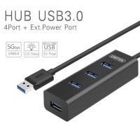 ราคา UNITEK USB 3.0 4 Ports Hub ชิป Realtek "แท้" ตัวเทพต่อไฟได้ รุ่น Y-3089 (25569497596)