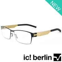 ราคา Ic Berlin แว่นตารุ่น 001 C-4 สีดำขาทอง sanetsch กรอบเต็ม ขาข้อต่อ ไม่ใช้น๊อต Eyeglass ทางร้านเรามีบริการรับตัดเลนส์ (2207634960)