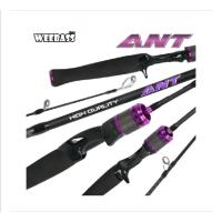 ราคา คันเบ็ดตกปลา อุปกรณ์ตกปลา คันเบส และ คันสปิน กราไฟว์ SOLID WEEBASS ANT ULTRA LIGHT 3-6 lb/4.6'/6' ฟุต (44103200345)