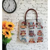 ราคา Titanium กระเป๋า ผ้าฝ้ายทอลายนกฮูกคละสีคละแบบ (26436917551)