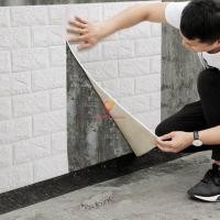 ราคา อย่างหนา!วอลเปเปอร์3มิติลายอิฐ วอลเปเปอร์ ลายอิฐ วอลเปเปอร์ลายอิฐ 3D Wallpaper สินค้าพร้อมส่ง gc99 (7515910534)