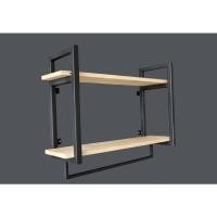 ราคา ชั้นวางของแขวนผนัง ชั้นวางของติดผนังสไตล์ลอฟ ชั้นติดผนังแบบแขวน2ชั้น (13865821064)