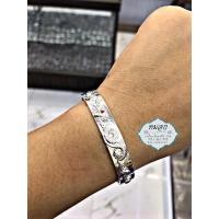 ราคา กำไลเงินแท้925แกะลายพญานาคฝังพลอย (10549842852)