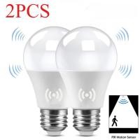 ราคา 2PCS LED Radar Motion Sensor หลอดไฟ E27 220V แสงสีขาว 6000K ไฟตรวจจับอินฟราเรดทํางานใน Dark 15W 12W หลอดไฟตรวจจับเรดาร์ (40351598576)