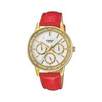 ราคา Casio Standard นาฬิกาข้อมือผู้หญิง สายหนัง สีแดง รุ่น LTP-2087GL-4AVDF โค๊ดส่วนลด 100บาท โค๊ด (NEWMSME) (1242105791)