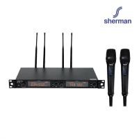 ราคา Sherman ชุดไมโครโฟนไร้สาย UHF รุ่น MIC-336 (27128136329)