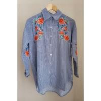 ราคา เสื ้ อรัดรูปปักลายโอเวอร ์ ไซส ์ เกาหลี ( ZARA LOOK ALIKE ) (25928260323)