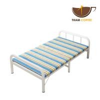 ราคา เตียงพับ เตียงนอน พับได้พกพาง่ายน้ำหนักเบา 187x75x60ซม folding bed Tham coffee (5131334336)