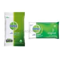ราคา ทิชชู่เปียกเดทตอล-Dettol Wet Wipesผ้าเช็ดทำความสะอาดผิวแบบเปียก แอนตี้แบคทีเรีย(10แผ่น) (6022793149)