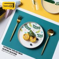 ราคา แผ่นรองจานซิลิโคนระดับพรีเมียม Triple W (40254642109)