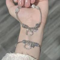 ราคา สร้อยข้อมือ ประดับโบว์ ลายคิตตี้ แมว ดวงจันทร์ อเนกประสงค์ แบบเรียบง่าย สําหรับผู้หญิง และนักเรียน (24969004378)