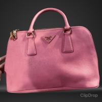 ราคา กระเป๋าพราด้าทรงโดม สีชมพู (23228182834)